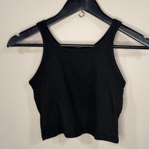 NEW PINK Victoria's Secret Black Crop Top nwt